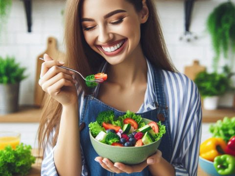 Benefits Of Dietary Fiber From Eating Fruit And Vegetable Salads