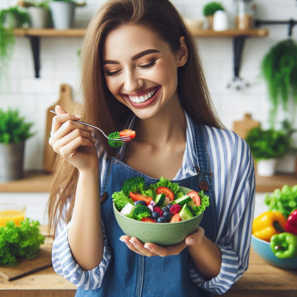 Benefits Of Dietary Fiber From Eating Fruit And Vegetable Salads